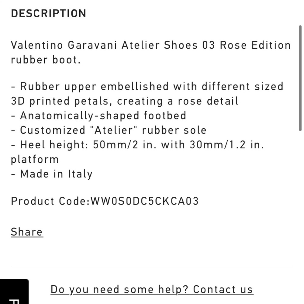 Valentino White Rose Boots - Picture 7 of 8
